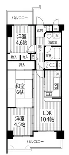 ロイヤル神戸山の街【4階】の間取り