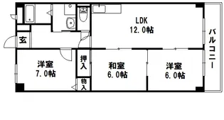 メゾンヴェール中尾I【5階】の間取り