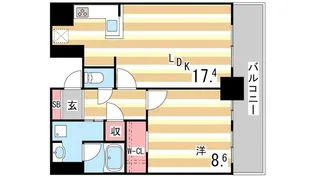 神戸ハーバータワー【27階】の間取り