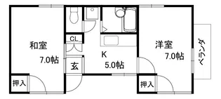 松本ハイツ【1階】の間取り