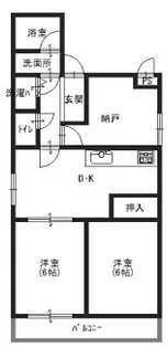 ロイヤルメゾン岡本III【2階】の間取り