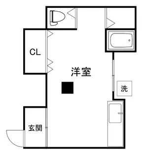 コーポ旗塚【1階】の間取り