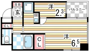 プリオーレ神戸II【4階】の間取り