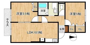 クレストコート【1階】の間取り