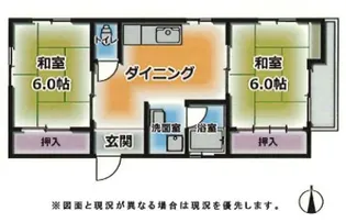 正栄スカイコーポ【1階】の間取り