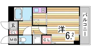 ロイヤルヒル神戸三ノ宮【4階】の間取り