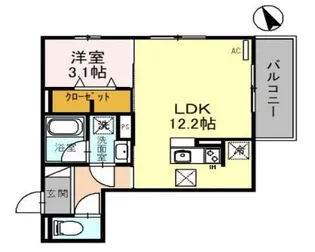 セルファ メゾン 三田【1階】の間取り