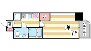 S-RESIDENCE神戸磯上通【12階】の間取り