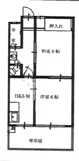 ヴィラ本山【1階】の間取り