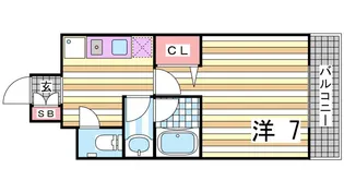 CITYSPIRE神戸元町I【10階】の間取り