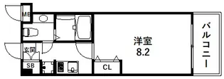 アプリーレ神戸元町【10階】の間取り