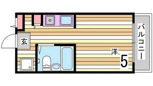カサベラ岡本【5階】の間取り