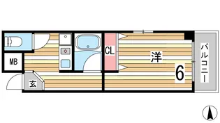 メイプルヒル【4階】の間取り