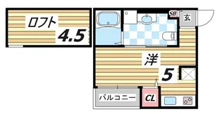 Ange 神戸【1階】の間取り