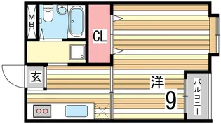 ピアシティ魚崎【2階】の間取り