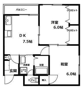 アソテア神戸【2階】の間取り