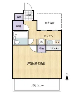 サンコーロイヤル【4階】の間取り