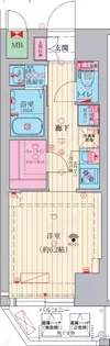 ファーストフィオーレ神戸トランキーロ【2階】の間取り