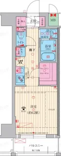 ファーストフィオーレ神戸トランキーロ【2階】の間取り