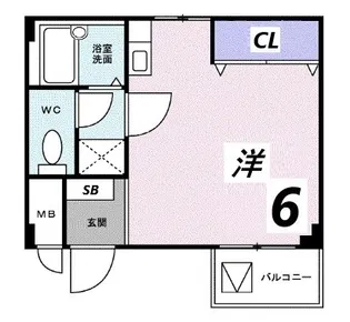 パル六甲【3階】の間取り