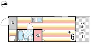 シンプルライフ桜口【2階】の間取り
