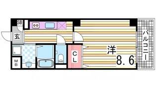 サンシャイン北神戸【2階】の間取り