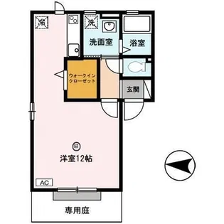 ルミナス甲子園口【1階】の間取り