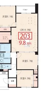 Sara【2階】の間取り