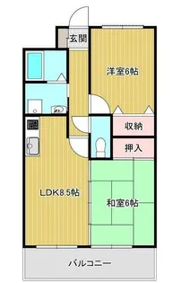 プランドール柳井【2階】の間取り