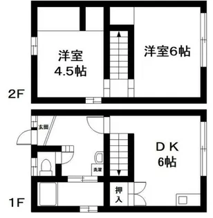 夢前メゾネット【1階】の間取り