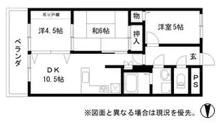 プレステージ姫路III【2階】の間取り