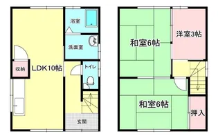 兵庫県姫路市白浜町宇佐崎中3丁目【一戸建】の間取り