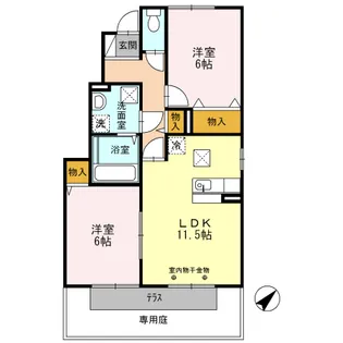 兵庫県加古川市加古川町大野【アパート】の間取り