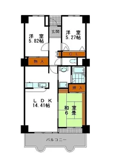シャトーブランシェ【11階】の間取り