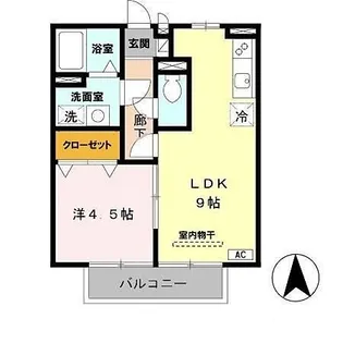 グレイスシャトル山口 C【2階】の間取り