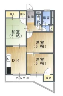 マンション龍野【5階】の間取り
