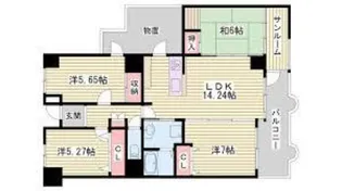 3LDKの間取り画像