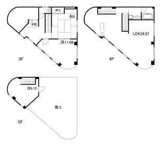 三住ビル【3階】の間取り