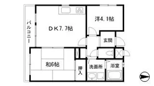 ラメール大塩【1階】の間取り