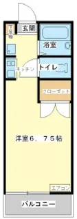 ハミング玉手【2階】の間取り