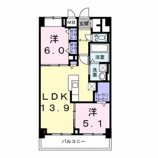 KUNIO【4階】の間取り