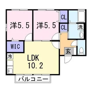 フルーレ【1階】の間取り