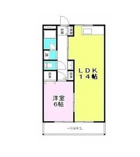 1LDKの間取り画像