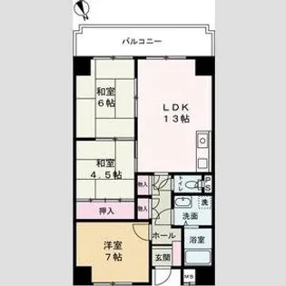 3LDKの間取り画像