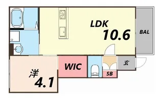 ラヴィエール【1階】の間取り