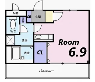 フラッツネオシティー【1階】の間取り