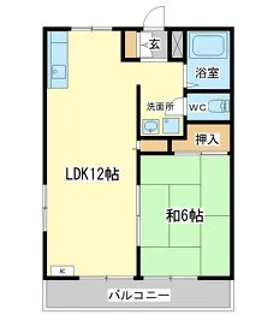 サンライフ森の西【2階】の間取り