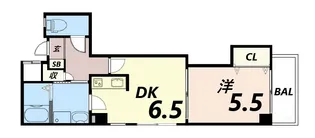 スタシオン【6階】の間取り