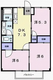 ドミール三喜【2階】の間取り