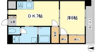 コーポラス神子岡【3階】の間取り
